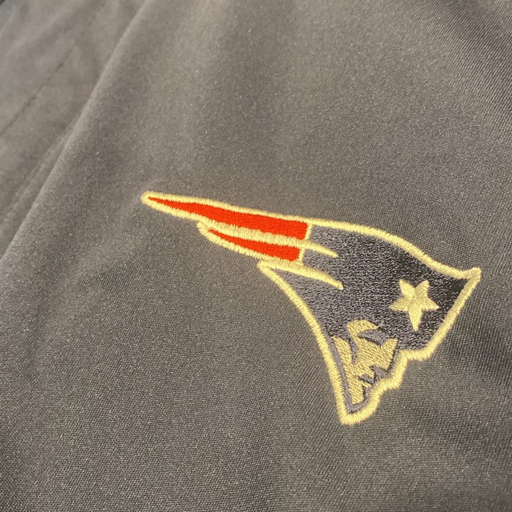 Antigua New England Patriots NFL Football Navy Blue and Gray Jacket Large - Picture 3 of 17